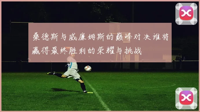 桑德斯与威廉姆斯的巅峰对决谁将赢得最终胜利的荣耀与挑战